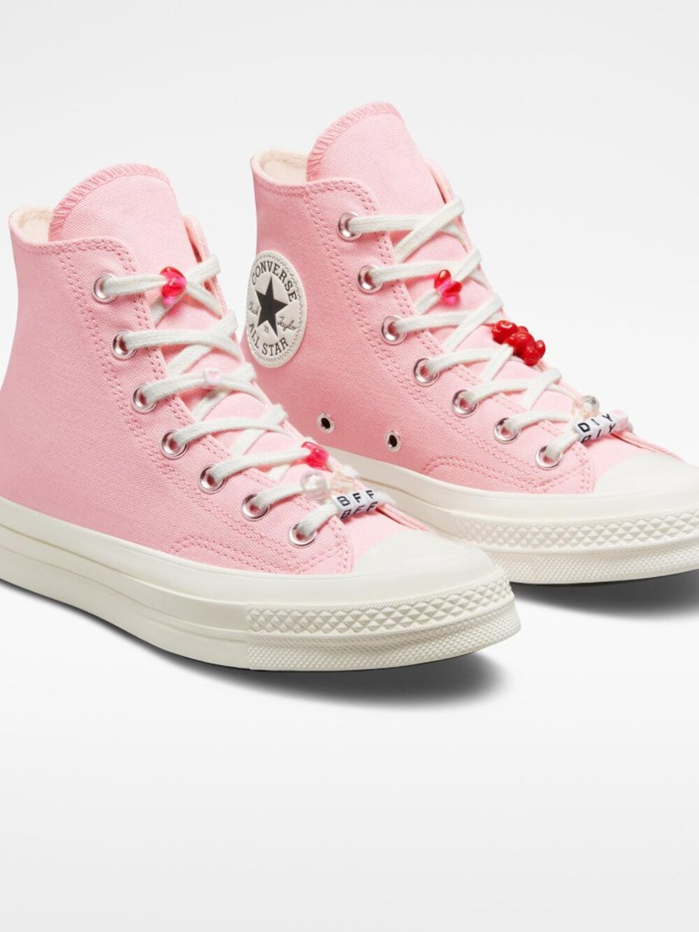 Pink Converse Chuck Taylor All Star 70 High DIY Beads W - A06095C
